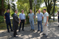 Инспекционная поездка главы города Сухум Тимура Агрба по столице. Фотоотчет